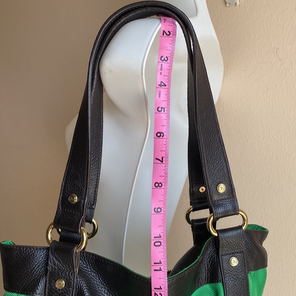 JPK Grass Green Barbara Shopper Tote ballistic nylon handbag - Picture 8 of 13